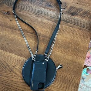Bandolier Round Pouch/Crossbody with Strap (phone case not included)